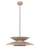 Lampa wisząca aluminiowa w kolorze bezowym Maxlight P0698 Mayumi