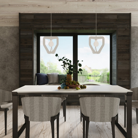 Lampa wisząca TRES biała Sollux SL.0929