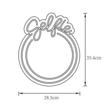 Kinkiet napis SELFIE NEON LUSTRO LED Zuma Line FM-MT07