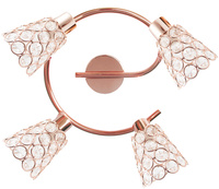 Glossy spirala 4x40W G9 różowe złoto Candellux 98-00484