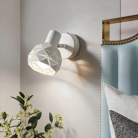 Kinkiet reflektor Reus biały 1xE14 Light Prestige LP-8069/1WS WH