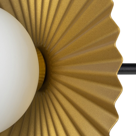 Lampa wisząca Bloom 2xG9 Czarno-złoty Milagro MLP0295