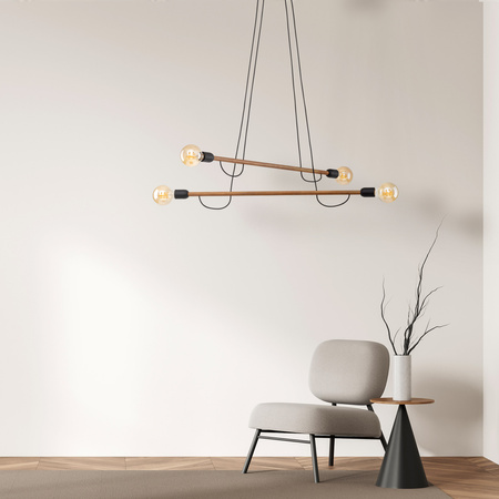 Lampa wisząca HELIX WOOD ORZECH TK Lighting 4949