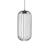 Czarna cylindryczna lampa wisząca druciana o średnicy 25cm SPHERA S BLACK 1xGX53 Tk Lighting 11307