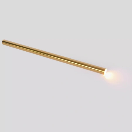 Lampa wisząca cienka złota tuba do łazienki Elin 1xLED 3000K IP44 PL0123-GD Yaskr