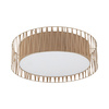 Plafon sufitowy wykonany z juty o średnicy 72cm HARMONY SABIA JUTA 6XE27 Tk Lighting 11463
