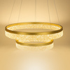 Złota lampa wisząca dwa okręgi GALA GOLD 54W LED 4000K Milagro ML2241