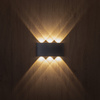 Kinkiet elewacyjny w kolorze szarym LED 3000K ARROW GRAY IP54 Tk Lighting 18085