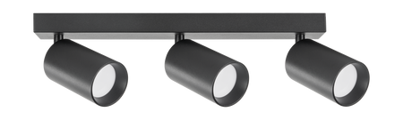 Lampa sufitowa trzy ruchome czarne reflektory 3xGU10 WADE GU10 Zuma Line OB-2202BD-3-BK