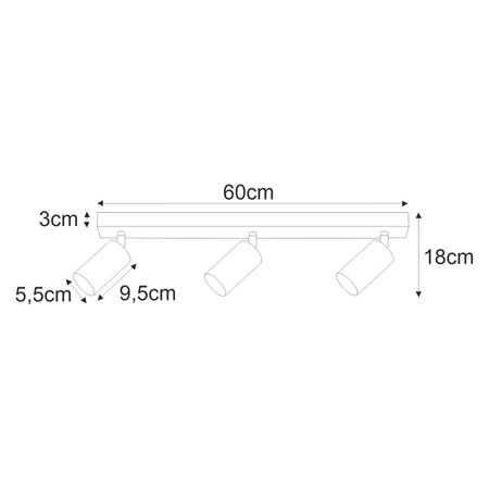 Lampa sufitowa oprawa KAYLA Kaja K-4729