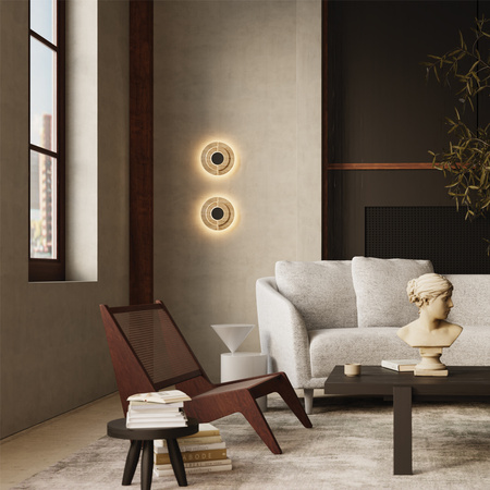 Lampa ścienna (kinkiet) z trawertynu Daylight LED 3000K Maytoni MOD462WL-L10BG3K