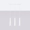 Lampa wisząca PRYSM 3L biała Sollux SL.1399