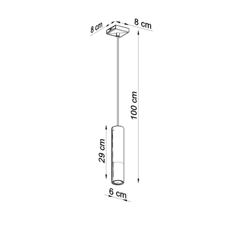 Lampa wisząca pojedyńcza LOOPEZ Sollux Lighting SL.0946 SL.0952 SL.0940 kolor do wyboru