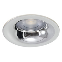 Chromowane okrągłe oczko sufitowe 8,5cm 4 barwy światła PUR 4CCT SWITCH CH Azzardo AZ6852
