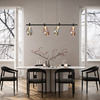 Lampa wisząca cztery szklane ruchome klosze na czarnej belce DENSO 4xG9 Candellux Studio 34-51226