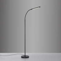 Czarna lampa podłogowa LED ze zmienną barwą światła i giętkim ramieniem ELLY Just Light 11031-18