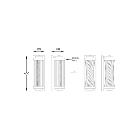 Kinkiet SERGIO E14 Zuma Line W0528-02N-F7AC - elegancka lampa ścienna w kolorze francuskiego złota