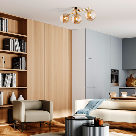 ESTERA GOLD LAMPA SUFITOWA 3 TK Lighting 5418