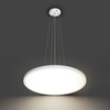 Lampa wisząca płaske koło LED 40cm z białą obramówką Manito Italux PND-72843-400R-32W-WH