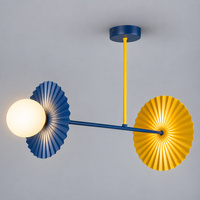 Lampa wisząca Bloom 2xG9 Granat-żółty Milagro MLP0296