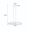 Glamour lampa wisząca LED z okręgiem 60cm METIS Kaja Lighting K-8233