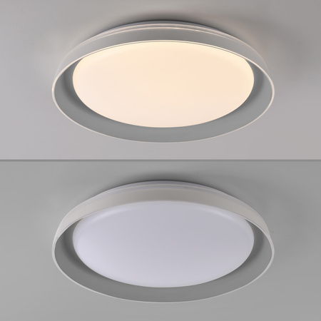 Plafon okrągły jasnoszary z funkcją SwitchMo SATI LED 3000K Just Light 14368-15