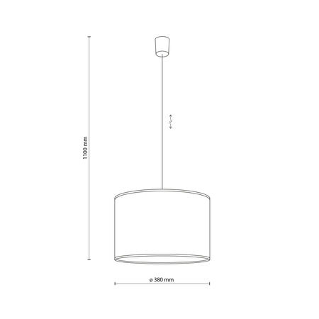 Lampa wisząca abażur wzór 38cm AFRICANA 1xE27 Tk Lighting 10904