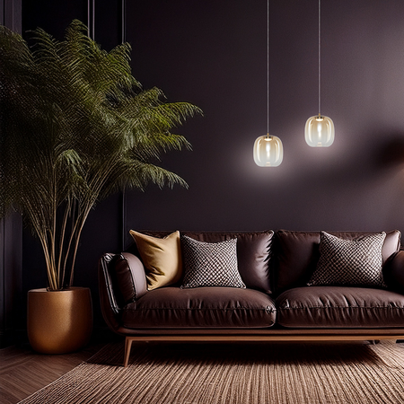 Lampa wisząca VASO 2 AMBER 4W Milagro ML1402