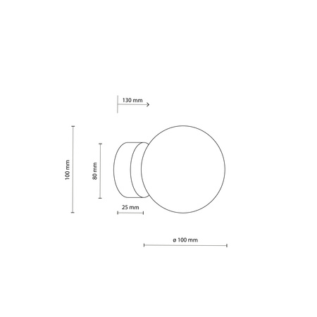 Kinkiet, oprawa sufitowa VOX 1 TK Lighting 5613