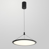 Czarna lampa wisząca o średnicy 50cm LED 3000K/4000K/6000K Cabras Italux PND-02123-BK