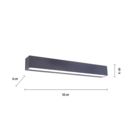 Kinkiet zewnętrzny w kolorze antracytowym LED 3000K IP65 50cm ROBERT Paul Neuhaus 9676-13