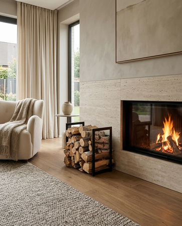Niski stojak na drewno KS-14 STOJAK WOOD S z serii KAJA HOME