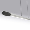 Liniowa lampa wisząca LED 3000K w kolorze antracytowym + aluminium HOOP Paul Neuhaus 2732-33 z wbudowanym ściemniaczem