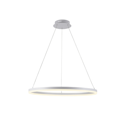 Lampa wisząca biały okrąg 80cm LED 3000K z wbudowanym ściemniaczem TITUS Paul Neuhaus 2383-16