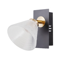 Kinkiet pojedyńczy do salonu Orella LED 3000K Italux WL-34393-1-BK-HBR