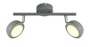 MILD LAMPA SUFITOWA LISTWA 2X6W LED SZARY 3000K Candellux 92-66749