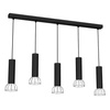 Lampa Wisząca DANTE BLACK/SILVER 5x mini GU10 MLP7361