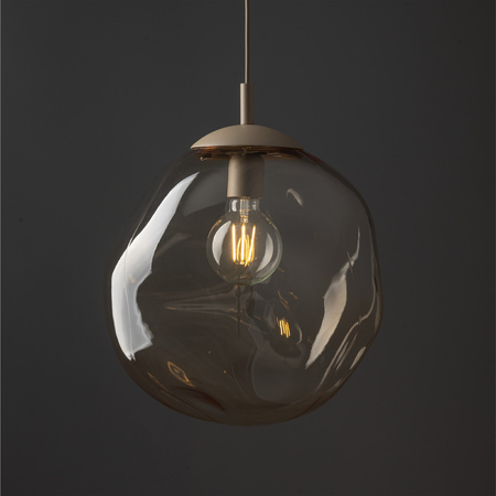 Lampa wisząca szklana zniekształcona kula 35cm LAVA L SABIA 1xE27 Tk Lighting 11325