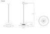 Lampa wisząca aluminiowa w kolorze bezowym Maxlight P0698 Mayumi