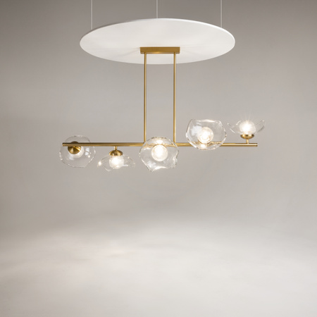 Elegancka lampa wisząca nad stół ze szklanymi kloszami Miracle MOD207PL-05BS Maytoni