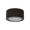 Brązowa oprawa natynkowa ryflowana o średnicy 9,5cm  EVE CORTE WOOD ORZECH 1xGX53 Tk Lighting 11779