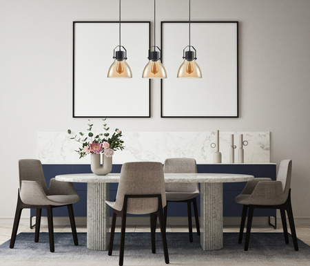 Lampa wisząca DARLENA Italux PND-22371-3-BK+AMB