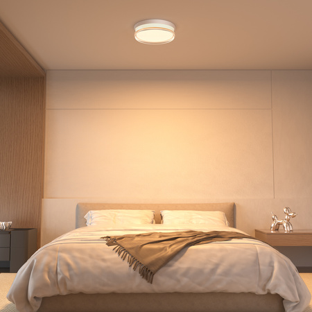 Lampa sufitowa okrągła 23cn do łazienki IP65 LED wybór barwy światła Rilta Italux PLF-73527-S-WH