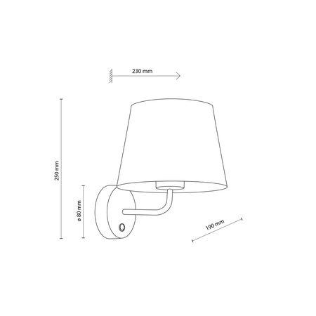 Kinkiet MAJA WHITE TK Lighting 1882