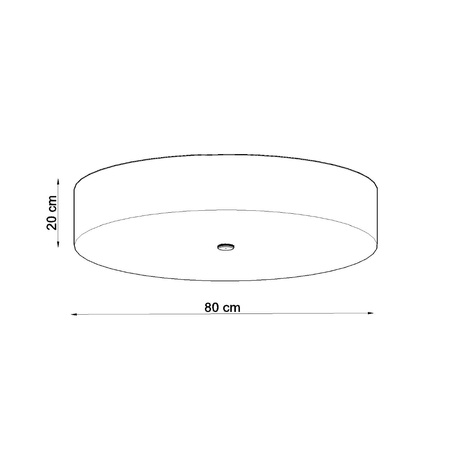 Lampa sufitowa SKALA 80 Sollux Lighting  2BM SL.0813 SL.0814 - kolor do wyboru