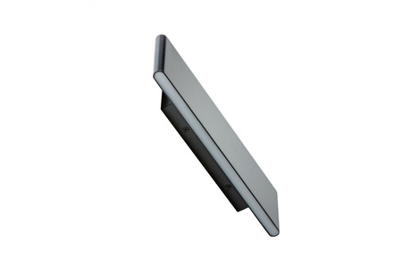 Czarny kinkiet LED, płaski, mało odstaje od ściany NORMAN WALL M BLACK AZZARDO AZ4178