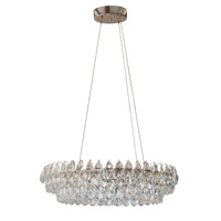 Kryształowa lampa wisząca 80cm LED 3000K z trzy stopniowym ściemnianiem BARLETTA 80 PENDANT 3-STEP DIMM GO Azzardo AZ6900