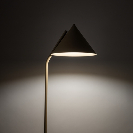 Lampa podłogowa w kolorze sabia z metalowym stożkowym kloszem 1xE27 CONO SABIA Tk Lighting 16211