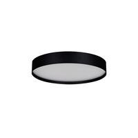 Okrągła czarna lampa sufitowa o średnicy 40cm z wyborem barwy światła RANT CCT SWITCH DIMM BK AZZARDO AZ6298