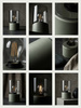 Szałwiowa lampka stołowa na komodę z kloszem DEX Kaja Lighting K-6054